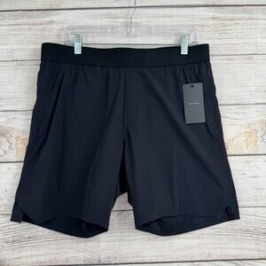 Ten Thousand 7" Lined Tactical Shorts Mens Large Black Stretch 2 Zip Pockets NEW